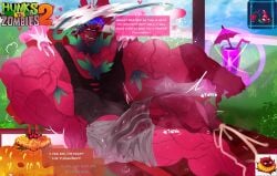 2boys asolchan bara big_muscles big_pecs big_penis blooming_heart_(pvz) bzzz_button_(pvz) cum cumming dialogue drink huge_cock huge_muscles huge_pecs humanoid humanoid_genitalia humanoid_penis hyper_penis hypnosis hypnotized juice juice_that_makes_you_cum male male_focus male_only muscles muscular muscular_male penis_out plant plants_vs._zombies plants_vs_zombies plants_vs_zombies_2:_it's_about_time shorts throbbing throbbing_penis