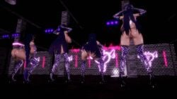 3d 4girls acheron_(honkai:_star_rail) armwear bell_collar big_ass big_breasts big_butt big_thighs bitch breasts breasts_bigger_than_head dark_purple_hair female genshin_impact glasses glowing_eyes glowing_tattoo honkai:_star_rail honkai_(series) honkai_impact_3rd huge_breasts large_ass large_breasts large_butt large_thighs leopard_print light-skinned_female light_skin looking_at_viewer mei_(honkai_impact_3rd) micro_bikini mireille_(mmd) mmd pubic_tattoo purple_eyes purple_hair raiden_mei raiden_mei_(apho) raiden_shogun slavegirl tagme thighhighs