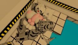 3d anthro balls big_female breasts changed_(video_game) cock colin_(changed) cuddling female furry futanari intersex ravenuwu roblox robloxian self_upload shark size_difference sleeping small_female tagme tiger_shark tiger_shark_(changed) transformed
