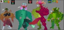4boys abs anthro anthro_only asolchan balls bara big_balls big_muscles big_pecs big_penis bramble_bush_(pvz) cactus_mistletoe_(pvz) electric_tailgrape_(pvz) huge_cock huge_muscles huge_pecs humanoid humanoid_genitalia humanoid_penis hyper_penis male male_focus male_only muscles muscular muscular_male penis plant plants_vs._zombies plants_vs_zombies plants_vs_zombies_2:_it's_about_time tomb_tangler_(pvz) yaoi