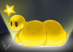 1girl 1girls 2025 ass ass_bigger_than_head big_ass big_butt boobs breasts completely_nude completely_nude_female female female_only grumpy mario_(series) mario_and_luigi:_bowser's_inside_story mario_and_luigi:_brothership mario_and_luigi_(series) no_humans non-human non-human_only nude nude_female shaded solo solo_female star starlow supermoonshroom tagme thick_ass thick_thighs wide_hips yellow_body