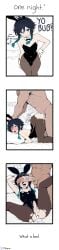 1boy 1femboy 1femboys 2boys 2d 2d_(artwork) after_anal after_sex ahe_gao ai_generated all_fours anal anal_sex animal_ears anus asking_for_money ass bangs bare_shoulders big_ass big_ass_(male) black_hair black_leotard blue_hair blush bow bowtie braid brat bratty bratty_correction bratty_submissive bulge bunny_ears bunny_ears_(cosmetic) bunny_suit comic comic_page comic_strip crossdressing cum cum_in_ass dark-skinned_male dark_skin detached_collar dom_to_sub dominant dominant_male ejaculation english_text erection fake_animal_ears fake_tail femboy femboy_focus femboysub gaping gay gay_domination gay_male gay_sex genshin_impact gradient_hair green_eyes hand_on_hip high_res high_resolution highres huge_ass huge_ass_(male) large_penis leotard leotard_aside looking_at_viewer lying male_focus male_playboy_bunny multicolored_hair multiple_boys muscular_male oerba_yun_fang on_back open_mouth otoko_no_ko overflow pantyhose penis penis_on_face picklepumper pillow playboy_bunny playboy_bunny_leotard prostitution rabbit_ears rabbit_tail rolling_eyes saliva sex sex_from_behind simple_background sissy solo solo_focus spread_legs strapless strapless_leotard submissive submissive_femboy tail tan_male tan_skinned_male testicles text tongue tongue_out top-down_bottom-up torn_clothes turned_submissive twin_braids uncensored venti_(genshin_impact) white_background white_male white_skinned_male wrist_cuffs yaoi