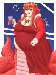 1girls bbw belly chubby chubby_female fat_fetish female heart lamia meatpedal miia_(monster_musume) monster_girl monster_musume_no_iru_nichijou snake snake_girl snake_tail