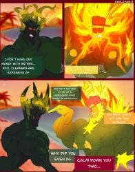 abs anthro asolchan balls bara big_balls big_muscles big_pecs big_penis comic comic_page dialogue huge_cock huge_muscles huge_pecs humanoid humanoid_genitalia humanoid_penis hyper_penis male male_focus male_only muscles muscular muscular_male penis plant plants_vs._zombies plants_vs_zombies plants_vs_zombies_2:_it's_about_time sunflower_(pvz) tangle_kelp_(pvz) yaoi