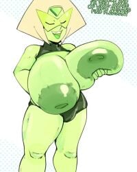 1girls alien big_areola big_breasts big_nipples box_chan breasts breasts_bigger_than_head breasts_out busty busty_female clothing dialogue dubbed_version english_text enormous_breasts female female_only flirtyfawn696 gem_(species) giant_breasts gigantic_breasts green_body green_skin huge_breasts huge_thighs hyper hyper_breasts inverted_nipples kamina_shades large_breasts massive_breasts massive_thighs open_mouth peridot_(steven_universe) perky_breasts perky_nipples smile socks solo solo_female sound steven_universe tagme tits_bigger_than_head tits_out topless video visor voice voice_acted