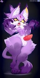 1futa anthro barbed_penis blaze_the_cat breasts furry futa_only futanari intersex krokobyaka no_source penis purple_fur purple_skin small_breasts small_nose werecat