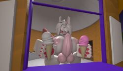 3d anthro balls breasts cock furry futanari ice_cream ice_cream_cone intersex kaiju_paradise ravenuwu roblox roblox_game robloxian self_upload sprinklekit_(kaiju_paradise) tagme