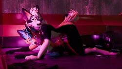 3d_(artwork) absurd_res anal anal_sex anthro bodily_fluids canid canine cum cum_in_ass cum_inside digital_media_(artwork) duo femboy fox genital_fluids genitals hi_res horn lagomorph male male/male mammal penetration penis sany_van_fox sanythefox sex sol_heylyn_(sanythefox) wings wolpertinger