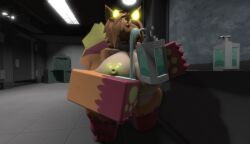 3d anthro breasts fashui_(kaiju_paradise) female furry kaiju_paradise ravenuwu roblox roblox_game robloxian self_upload soap soap_bottle tagme