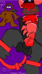 dandy's_world forsaken_(roblox) guest_666_(forsaken) pixel_art roblox rodger_(dandy's_world) silly spiked_penis tail
