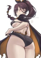 1girls ass breasts chascoby female female_focus female_only large_ass large_breasts looking_at_viewer looking_back re:zero_kara_hajimeru_isekai_seikatsu shaula_(re:zero) solo thick_thighs thighs wide_hips