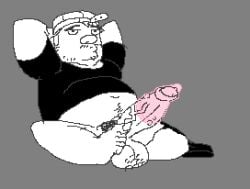 2025 don_pornito gay male male_only microsoft_paint monochrome original_character overweight tagme yaoi