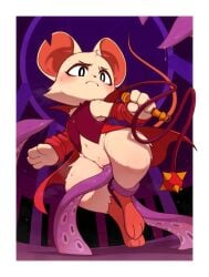 3_toes absurd_res anthro areola barefoot biped blush feet female fur genitals hi_res holding_object holding_weapon kekitopu mammal mina_(mina_the_hollower) mina_the_hollower mouse murid murine nipples notched_ear paws penetration rodent sex solo tail tan_body tan_fur tentacle_in_vagina tentacle_penetration tentacle_sex tentacles thick_thighs toes vaginal vaginal_penetration vulva weapon whip yacht_club_games