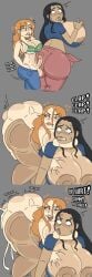 anime comic female female_focus futanari milkbuni nami_(one_piece) nico_robin one_piece tagme