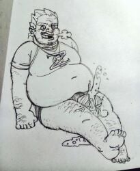 2025 don_pornito gay male male_only monochrome overweight tagme traditional_media yaoi