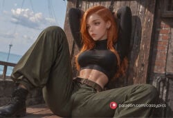 ai_generated anime aroused beautiful big_ass big_breasts boobs booty bound bound_wrists breasts busty cameltoe clothed cuffed cuffs curvy cute fanart female fit fit_body fit_female ginger highres hot kim_possible large_ass large_breasts legs_spread long_legs orange_hair patreon puffy_lips puffy_nipples round_ass round_breasts round_butt sex sexy slim_waist spy stomach teenage_girl teenager thick_ass thick_thighs turtleneck waifu wallpaper wet wet_body wet_pussy wide_hips