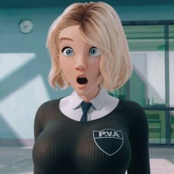 big_breasts edit edited gwen_stacy spider-gwen spider-man_(series)