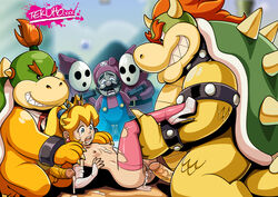 1girls 5boys after_rape after_sex assisted_rape bowser bowser_jr. breasts cheating_girlfriend crown crying cuckold cum cum_inside cum_on_breasts cum_on_upper_body defeated defeated_heroine female forced forced_to_watch game_over group_sex gun held_down high_heels human jewelry larger_male legs_up male male_forced_to_watch mario mario_(series) missionary_position multiple_boys nintendo nipples penis princess_peach pussy rape sex shoes shy_guy size_difference small_breasts smaller_female straight super_mario_bros. tears tekuho thighhighs torn_clothes vaginal_penetration weapon