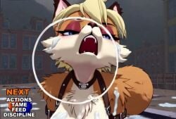 1girls 2026 ai_animation ai_generated ai_video animated anthro bodily_fluids breasts canid canine cum_on_body dialogue fake_game female fox furry good_girl kneeling mammal nipples nude solo sound submissive submissive_female tagme talking talking_to_viewer video vulpine
