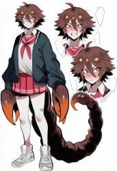 1girls ai_generated kortai novelai original_character reference_sheet scorpion tagme tsundere