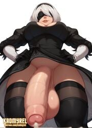 1futa abs ai_generated angry angry_expression angry_face balls big_balls big_breasts big_penis big_testicles breasts covered_abs cum_drip cum_dripping cum_dripping_from_penis cum_on_penis cumming_on_viewer dominant dominant_expression dripping dripping_cum foreskin from_below futa_only futanari grey_hair huge_balls huge_breasts huge_cock huge_testicles intersex kadmyrel long_gloves looking_at_viewer nier:_automata penis penis_under_clothes penis_under_skirt presenting presenting_penis silver_hair skirt skirt_lift skirt_lifted smirk smirking smirking_at_viewer solo solo_focus submissive_pov taker_pov testicles thighs uncircumcised uncircumcised_penis uncut uncut_penis under_skirt white_hair yorha_2b