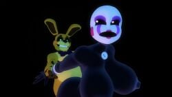 big_ass big_breasts five_nights_at_freddy's fucked_from_behind grabbing hard_sex naked_female puppet_(fnaf) sex spring_bonnie_(fnaf) tagme video