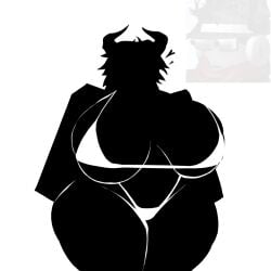 antagonist big_ass big_breasts big_butt bikini black_body black_skin mommy roblox roblox_arg robloxian white_bikini