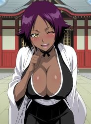 1girls ai_generated aindroidparanoid ass big_ass big_breasts big_butt bleach breasts busty butt curvy cute fat_ass female female_only hair hi_res hips huge_breasts human large_ass large_breasts legs narrow_waist nipples shihouin_yoruichi slim_waist solo tagme thick_ass thick_thighs voluptuous waist wide_hips yoruichi_shihouin