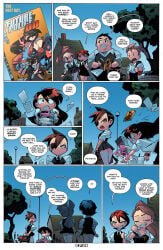 color comic comic_page crossdressing dialogue english english_text eyepatch femboy multiple_boys multiple_females multiple_girls multiple_males panties roleplay school_uniform schoolgirl schoolgirl_uniform skirt stockings thedansandoval