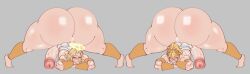 2boys 2femboys angel angel_wings ass_up balls big_ass big_ass_(male) big_balls big_butt big_dick big_penis blonde blonde_hair blonde_male erect erect_penis erection femboy femboy_only freakykainsfw gay huge_ass huge_butt huge_dick huge_penis male male_only presenting presenting_hindquarters wide_hips wings