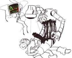 1boy 1futa 1futa1boy before_anal before_sex bigger_female blushcrunch_studio blushing claws dandy's_world dandys_world glisten_(dandy's_world) grabbing_chest holding_leg huge_cock ichor looking_at_partner looking_at_penis looking_down nervous nervous_smile pinning_down r0boticyur1 roblox roblox_game size_difference smaller_male steam sweat tv_head twisted_vee_(dandy's_world) vee_(dandy's_world)