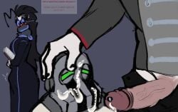 blush cum_on_face dr._crackpot dr._gonne erection gay madness:_project_nexus madness_combat micholanesa phobos phobos_(madness_combat)