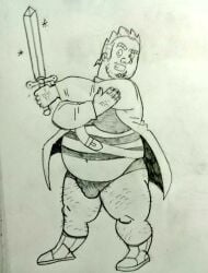 2025 don_pornito gay male male_only monochrome original overweight tagme traditional_media yaoi