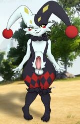 cat erection feline furry mainnm-e palworld presenting solo