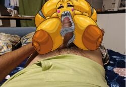 alastor616 big_breasts blowjob boobjob boobjob_during_fellatio boobs edit edited edited_screencap five_nights_at_freddy's five_nights_at_freddy's_2 fnaf hairy nipples paizuri real_person saliva saliva_on_penis titjob tongue tongue_out tongue_wrap tongue_wrapped_around_penis toy_chica_(fnaf)