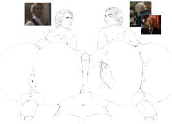 big_ass coriolanus_snow gay one_piece paldraws sanji_(one_piece)