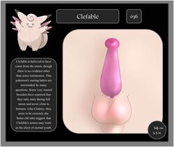 2014 balls clefable cute erection feral fur male male_only nintendo penis pink_fur pokedex pokemon text video_games zekromlover