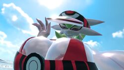 1girls 3d areola_slip areolae_slip areolae_visible_through_clothing belyasnikov big_breasts breasts enormous_breasts female female_only gardevoir giant_breasts gigantic_breasts ginormous_breasts huge_breasts hyper_breasts large_breasts massive_breasts pokemon pokemon_(species) selfie voluptuous voluptuous_female waving