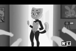 alternate_version_at_source alternate_version_available anais_watterson anthro armpits bedroom black_lingerie bunnysuit camera cat_ears cat_girl cat_tail catgirl cheating cheating_female cheating_wife choker clothed clothed_female_nude_male clothing collar darwin_watterson domestic_cat edited_art flat_chest flat_chested furry furry_female furry_only gangbang greyscale group horny horny_female indoor indoors legwear lingerie matchattea_nicole matchattea_style milf multiple_penises netorare nicole_watterson nipples ntr petite_breasts petite_female porn_star presenting pubic_hair pussy_hair recording recording_video reverse_bunnysuit richard_watterson self_upload smile_at_viewer smiling smiling_at_viewer