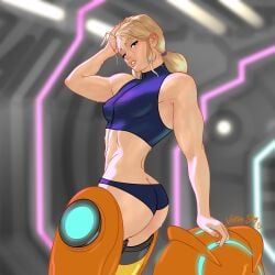 samus aran from metroid by votivesky