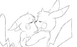 eroborus female kissing male nintendo pikachu pokemon straight video_games wendell