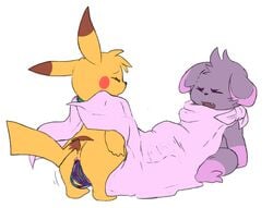 ambiguous_gender anal eroborus espurr male nintendo pikachu pokemon video_games wendell