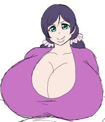 toujou nozomi from love live! by momiji (artist)
