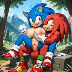 knuckles the echidna from sonic (series) by silverknight395