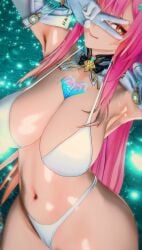 1girls 3d 3d_(artwork) aemeath_(wuthering_waves) armpits big_breasts breasts busty female female_only huge_breasts large_breasts looking_at_viewer navel png solo suhe thick_thighs thunder_thighs wide_hips wuthering_waves