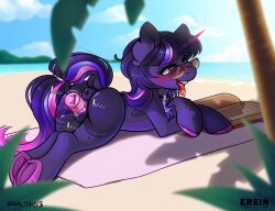 anatomically_correct anus ass beach book cloud collaboration commission dock ear_fluff erein_(artist) female feral friendship_is_magic l looking_at_you looking_back looking_back_at_you lying_down mare mlp_g4 mlp_oc multi_ych my_little_pony nudity oc oc_only ocean ocray_owen outdoors palm_tree plot ponut pony sky smiling smiling_at_you solo solo_female sunglasses tail tree tropical underhoof vibrating vibrator vibrator_in_pussy vulva water wings ych_result yuris_(artist)