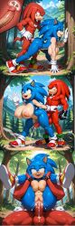 knuckles the echidna from sonic (series) by silverknight395