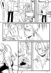 ! ... 2boys 2d 2d_(artwork) 2d_artwork 2male 2males 2man 2men after_shower angry angry_expression angry_eyes angry_face blush blush_lines blushing blushing_male briefs cigarette colorless dressing earrings english english_commentary english_dialogue english_language english_text errection facial_hair fully_clothed fully_clothed_male fully_naked fully_nude gay gay_male gay_sex homosexual homosexual_male homosexual_sex jinzxz lean_male leg_hair male male/male male_only manga_style motion_lines movement_lines music_note naked naked_male nude nude_male one_piece page_7 roronoa_zoro sanji sanji_(one_piece) short_hair shower sitting sitting_down sitting_on_another sitting_on_chair sitting_on_lap sitting_on_person skinny skinny_male smoke smoking smoking_cigarette suprised tagme towel uncolored vinsmoke_sanji water water_drop zoro_(one_piece)