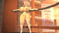 1girls 3d areola balls bimbo breasts busty cleavage elevator female flaccid futanari gloves hourglass_figure intersex nipples penis plasticmayo source_filmmaker sponty stockings testicles voluptuous