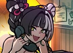 10_seconds 2d 2d_animation akairiot animated ass big_ass black_hair breasts completely_nude cute_fang dialyn_(zenless_zone_zero) dimples_of_venus doggy_style double_bun green_eyes hanging_breasts holding_phone loop looping_animation no_sound nude paid_reward_available portal portal_sex preview sex sex_from_behind shorter_than_10_seconds tagme twin_braids two-tone_hair video white_hair zenless_zone_zero